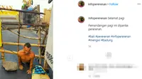 Ulah para turis yang nekat menerobos Pantai Pererenan, Mengwi, Badung, Bali yang tengah ditutup sementara karena corona Covid-19. (dok. Instagram @infopererenan/https://www.instagram.com/p/B-8KUEWn_Fg/Putu Elmira)
