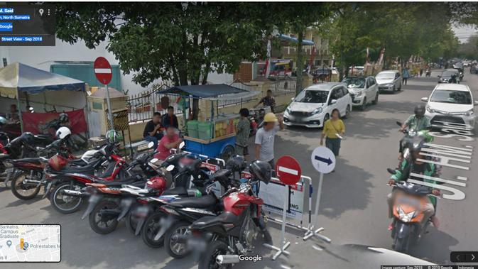 Jl. HM Said - Sekitar Mapolrestabes Medan. Kredit: Google Maps