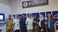 Bank Indonesia meresmikan BI Corner di SMA Negeri Sumsel Palembang (Liputan6.com / Nefri Inge)