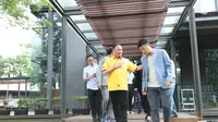 Ketua Umum PSSI, Mochamad Iriawan, bersama perwakilan FIFA dan AFC menggelar jumpa pers di Restoran Hutan Kota, GBK, Senayan, Jakarta,&nbsp;Rabu (12/10/2022). (Dok PSSI).