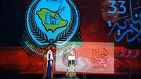 Menko PMK Puan Maharani menjadi pembicara di Festival Janadriyah ke 33 di Saudi Arabia. (Liputan6.com/Istimewa)