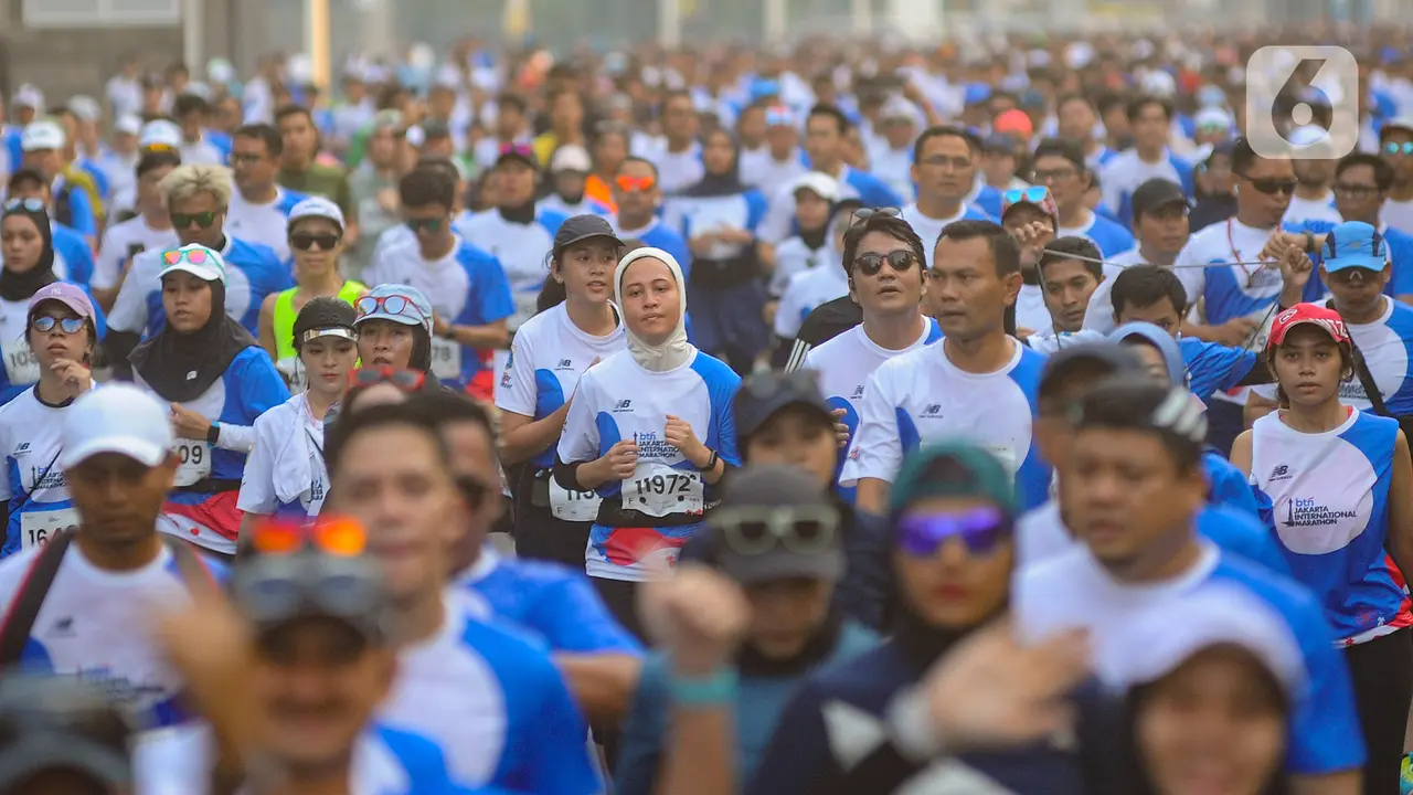 Ribuan Pelari Ikuti Jakarta International Marathon 2024