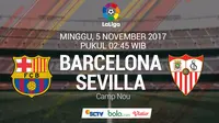 La Liga 2017 Barcelona Vs Sevilla (Bola.com/Adreanus Titus)