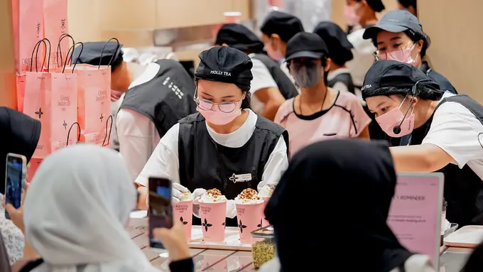 Molly Tea hadir di Indonesia dengan aroma bunga premium. Dok.  Molly Tea