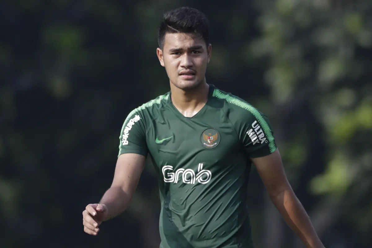 Pemain Timnas Indonesia U-22, Muhammad Rafli. (Bola.com/Vitalis Yogi Trisna)