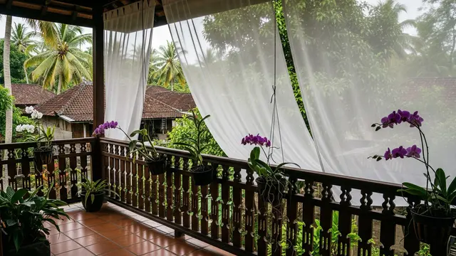Pelengkap Teras Rumah Tropis di Kampung