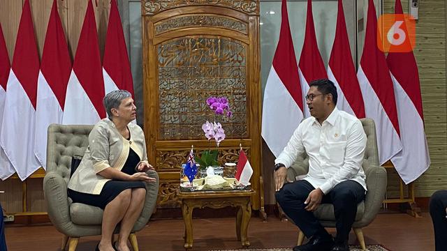Duta Besar Australia untuk Indonesia Penny Williams mengatakan, lewat kolaborasi dan menjalin hubungan dalam penelitian, mampu menciptakan ketahanan pangan bagi Indonesia (Dok. Liputan6.com/Teddy Tri Setio Berty).