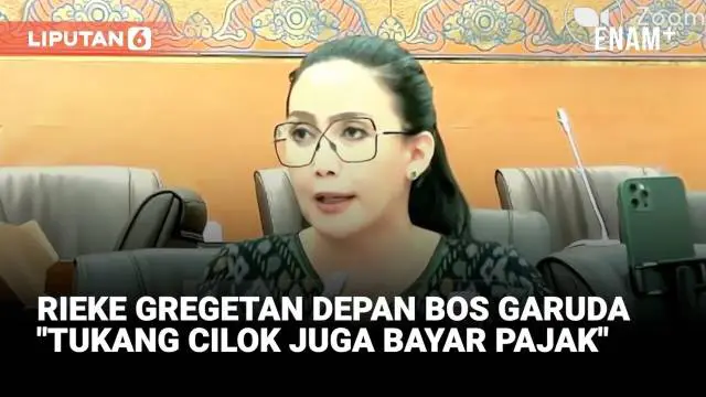 Menohok Rieke Oneng PDIP ke Bos Garuda & Angkasa Pura: Tukang Cilok Juga Kena Pajak