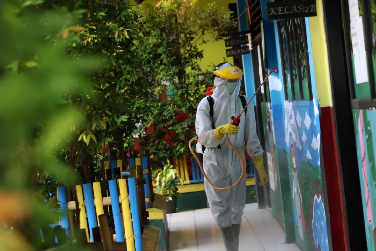 FOTO: Persiapan Sekolah di Tangerang Menghadapi New Normal