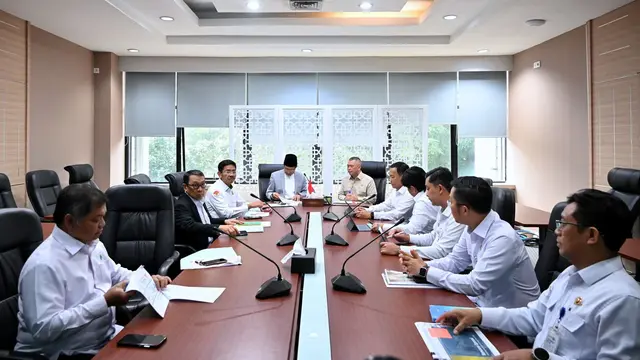 Menteri Perhubungan (Menhub) Dudy Purwagandhi bertemu dengan Menteri Agama Nazaruddin Umar. (Dok Kemenhub)
