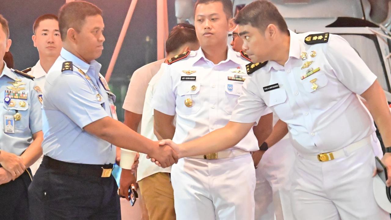 FOTO: Kaskoopsudnas Hadiri Resepsi Kapal Perang Jepang di Tanjung Priok