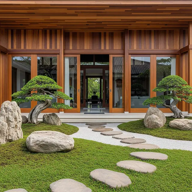 Model Rumah Sederhana Tapi Mewah dengan Taman Depan Kecil