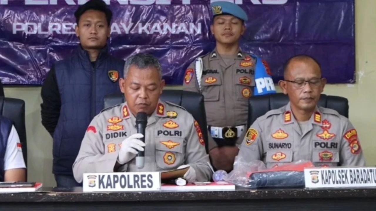 Viral! Bandar Narkoba Terobos Blokade Polisi di Way Kanan, Kapolsek Terpental