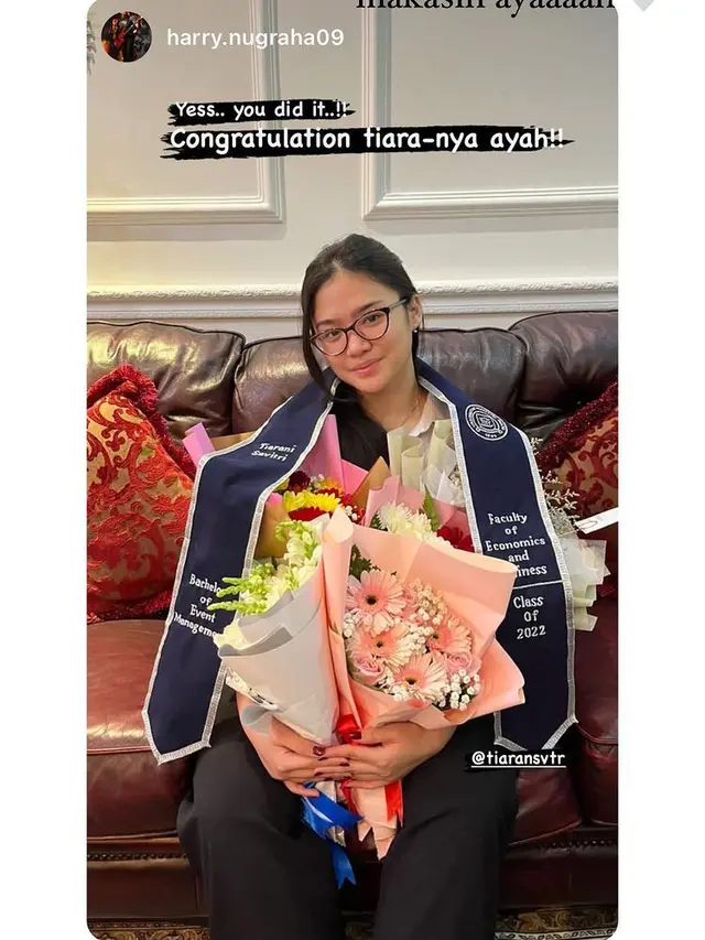 7 Potret Terbaru Tiara Savitri Anak Mulan Jameela yang Kini Sudah Sarjana