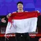 Lifter Indonesia, Rahmat Erwin Abdullah, menyabet medali emas nomor 75 kg putra pada Asian Games 2026 di Nagoya City Trade and Industry Center, Jepang, Sabtu (26/9/2026). (NOC Indonesia)