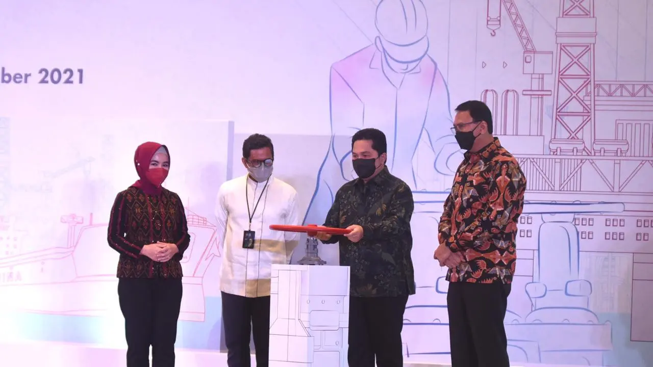 Menteri BUMN Erick Thohir meresmikan pembentukan 6 Subholding migas. Dok Pertamina