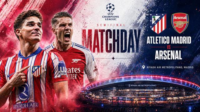 Atletico Madrid vs Arsenal, Liga Champions