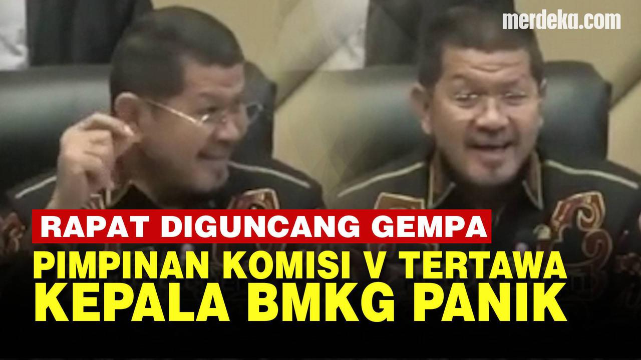 VIDEO: Pimpinan Komisi V Tertawa Diguncang Gempa, Kepala BMKG Sarankan ke Bawah Meja
