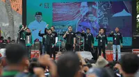 Ketua Umum PKB Abdul Muhaimin Iskandar memompa semangat 5.000 kader Garda Bangsa dari 38 kabupaten/kota se Jawa Timur dalam apel dan ikrar kesetiaan di Kabupaten Ngawi, Minggu (13/11/2022). (Ist)