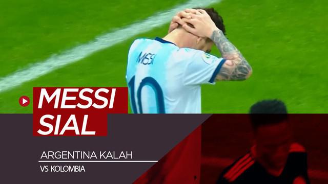 Berita video momen Lionel Messi sial saat Argentina kalah 0-2 dari Kolombia pada laga pertamanya di Copa America 2019, Sabtu (15/6/2019).