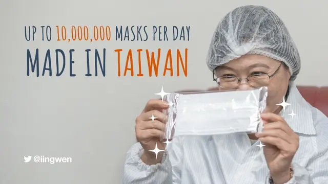 Presiden Taiwan Tsai Ing-wen. (Courtesy of @iingwen)