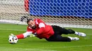 Georgia berharap bisa tampil maksimal dan memberi kejutan-kejutan di Euro 2024, salah satunya dengan mengimbangi Turki. (INA FASSBENDER/AFP)