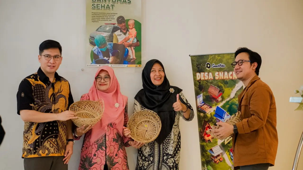 Baznas Kabupaten Banyumas, Jawa Tengah menggandeng aplikasi platform SnackVideo, untuk menghadirkan fitur donasi Zakat, Infak, dan Sedekah (ZIS) secara online terutama momen Ramadan. (Liputan6.com)