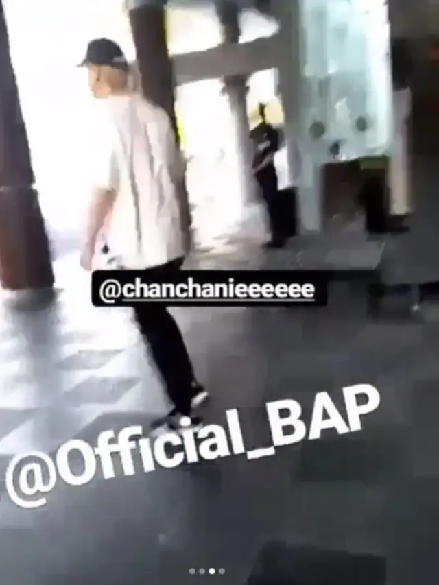 momen saat B.A.P tiba di Jogja (Hak Cipta: © Instagram.com/funtastic_baby/dh_jung_bap//jje)