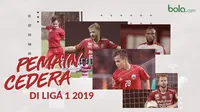 Pemain cedera di Liga 1 2019. (Bola.com/Dody Iryawan)