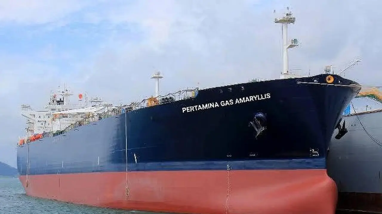 PT Pertamina International Shipping (PIS) kini punya kapal pengangkut gas terbesar di dunia yang ramah lingkungan. (Dok Pertamina)