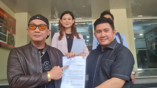 Pengacara Jhon LBF, Machi Achmad di Polda Metro Jaya, Selasa (17/10/2023).