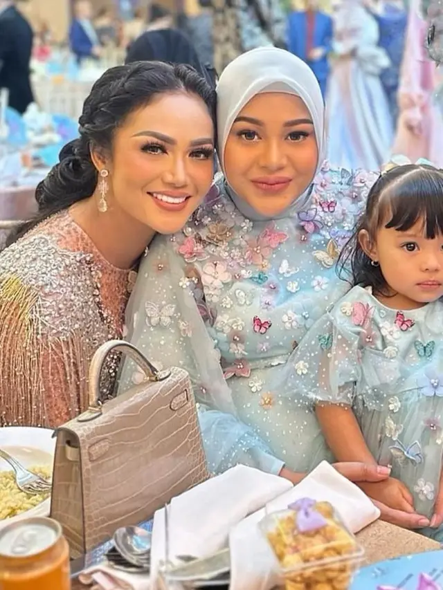 Ameena di ultah Ashanty (Instagram/aurelie.hermansyah)