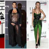 Paula Abdul, Chris Brown, Kim Kardashian, dan Taylor Swift (Bintang/EPA)