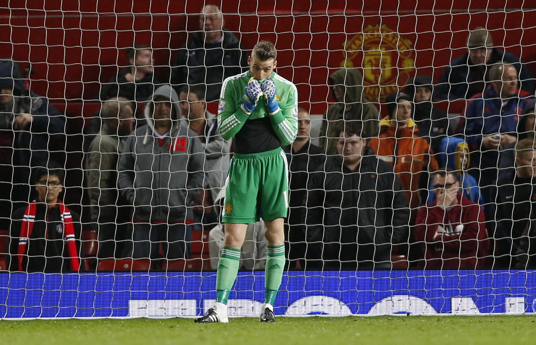 David De Gea berpeluang menjadi kiper termahal jika hengkang ke Real Madrid. (Reuters/Carl Recine)
