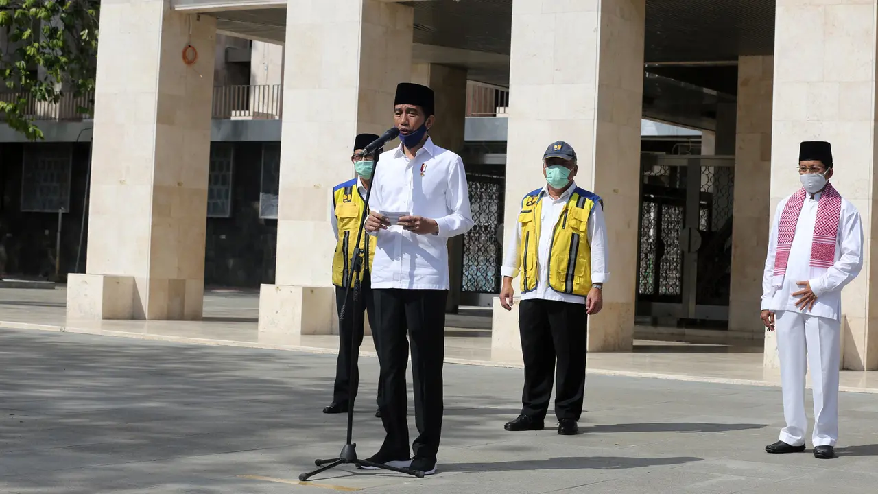 Presiden Jokowi Tinjau Masjid Istiqlal