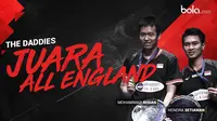 Mohammad Ahsan dan Hendra Setiawan Juara All England. (Bola.com/Dody Iryawan)