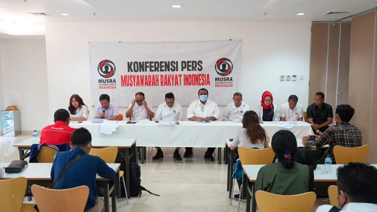 Airlangga Hartarto, Ganjar Pranowo, dan Prabowo Subianto bersaing ketat pada hasil Musra Projo di 13 provinsi