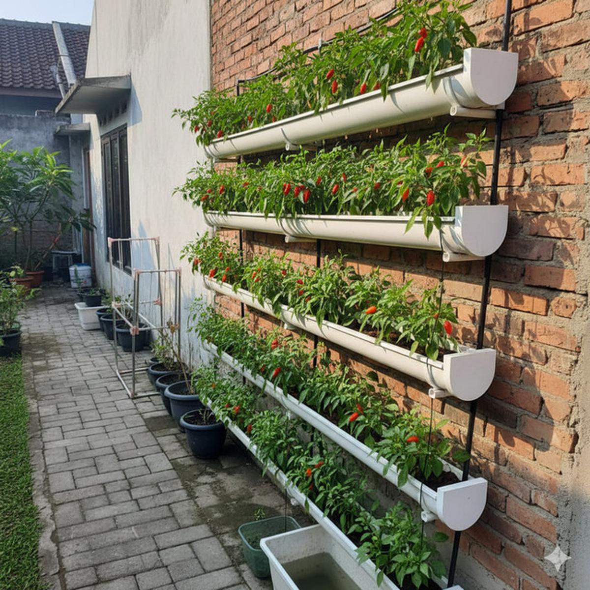 Model Kebun Cabai Rawit Sistem Vertikal, Solusi Inovatif untuk Lahan Terbatas