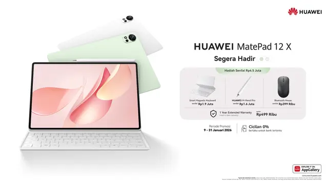 HUAWEI MatePad X 2026, Tablet PC-Level yang Wajib Dimiliki untuk Memulai 2026 Lebih Produktif