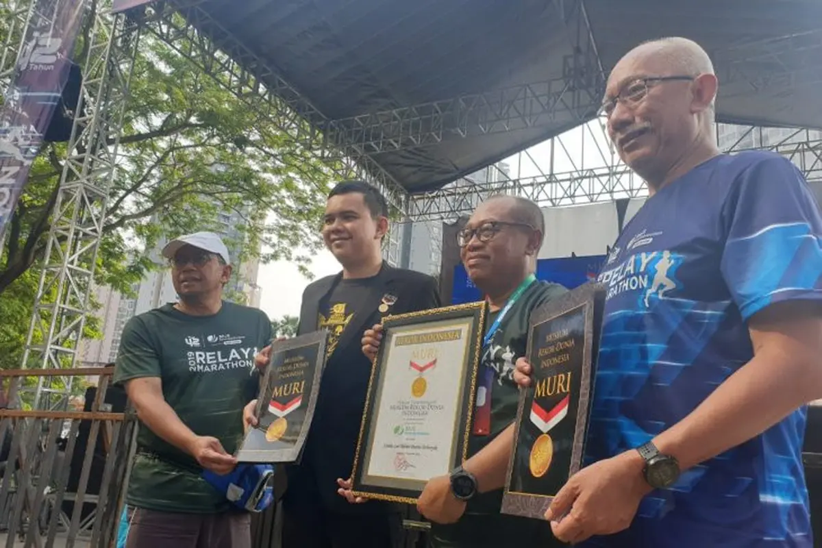 BP Jamsostek Relay Marathon 2019 yang digelar di kawasan Kuningan, Jakarta. Lomba lari ini diselenggarakan dalam rangka menyemarakkan HUT Ke-42 BPJAMSOSTEK atau yang dahulu dikenal dengan BPJS Ketenagakerjaan.