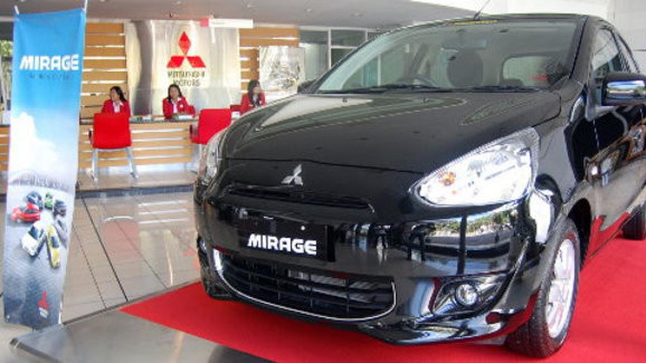 Mitsubishi Mirage di dealer Pekan Perkasa Berlian Motor Pekanbaru (By Nazar Ray)