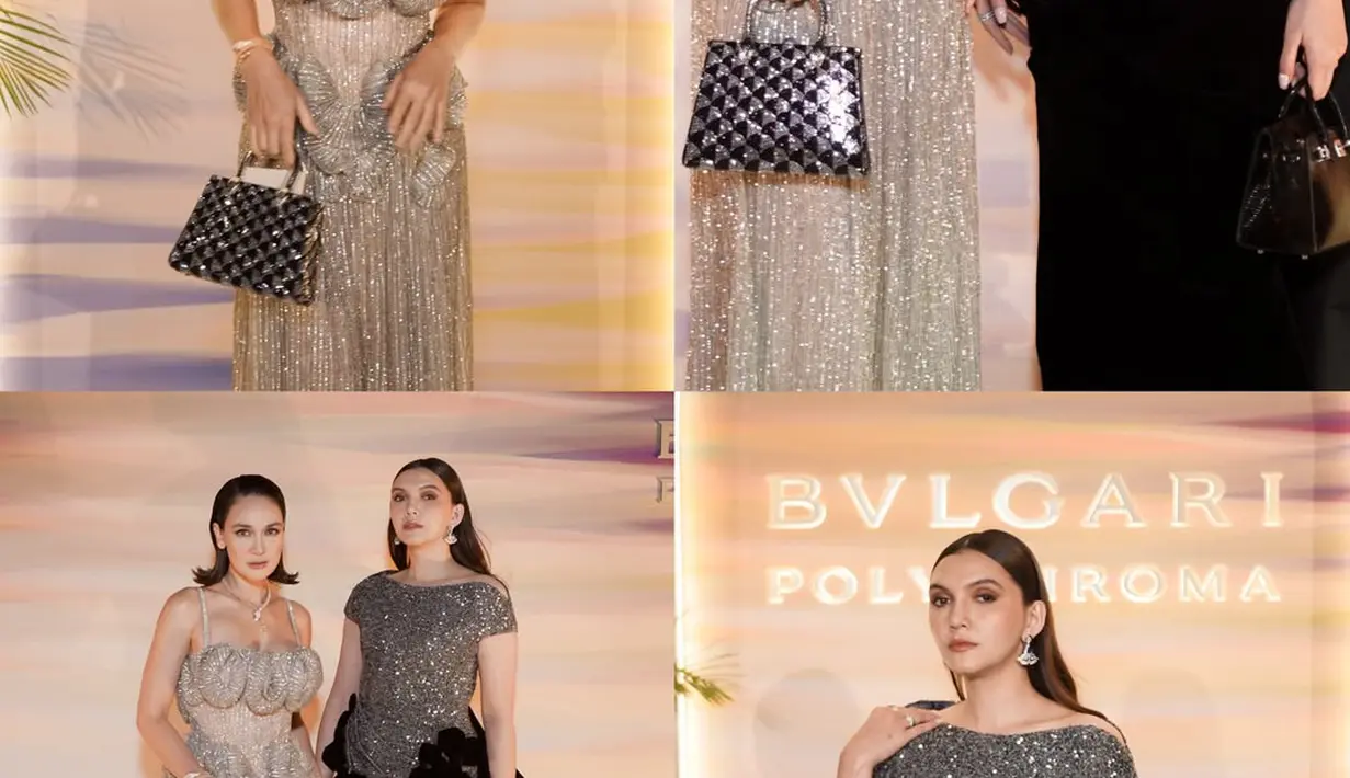 Menambah kesan glamor bak Sultan Dubai, keduanya mengenakan aksesori berlian dari Bvlgari yang mewah [@lunamaya]