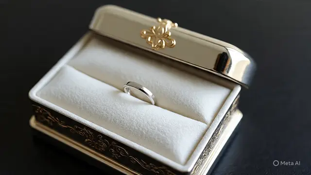 Model Cincin Emas Putih Simpel untuk Muslimah