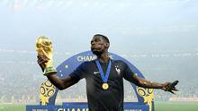 3. Gelar Bergengsi - Pogba sudah meraih banyak gelar bergengsi selama berkarier di lapangan hijau. Mulai dari Juara Serie A Italia hingga meraih juara Piala Dunia bersama timnas Prancis. (AFP/Franck Fife)