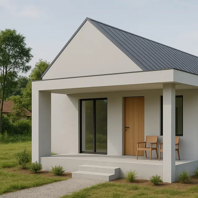 Gambar Desain Rumah 6x9 dengan 3 Kamar Tidur/via GPT