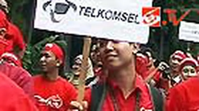Karyawan Telkomsel Gelar Demo dan Mogok Kerja
