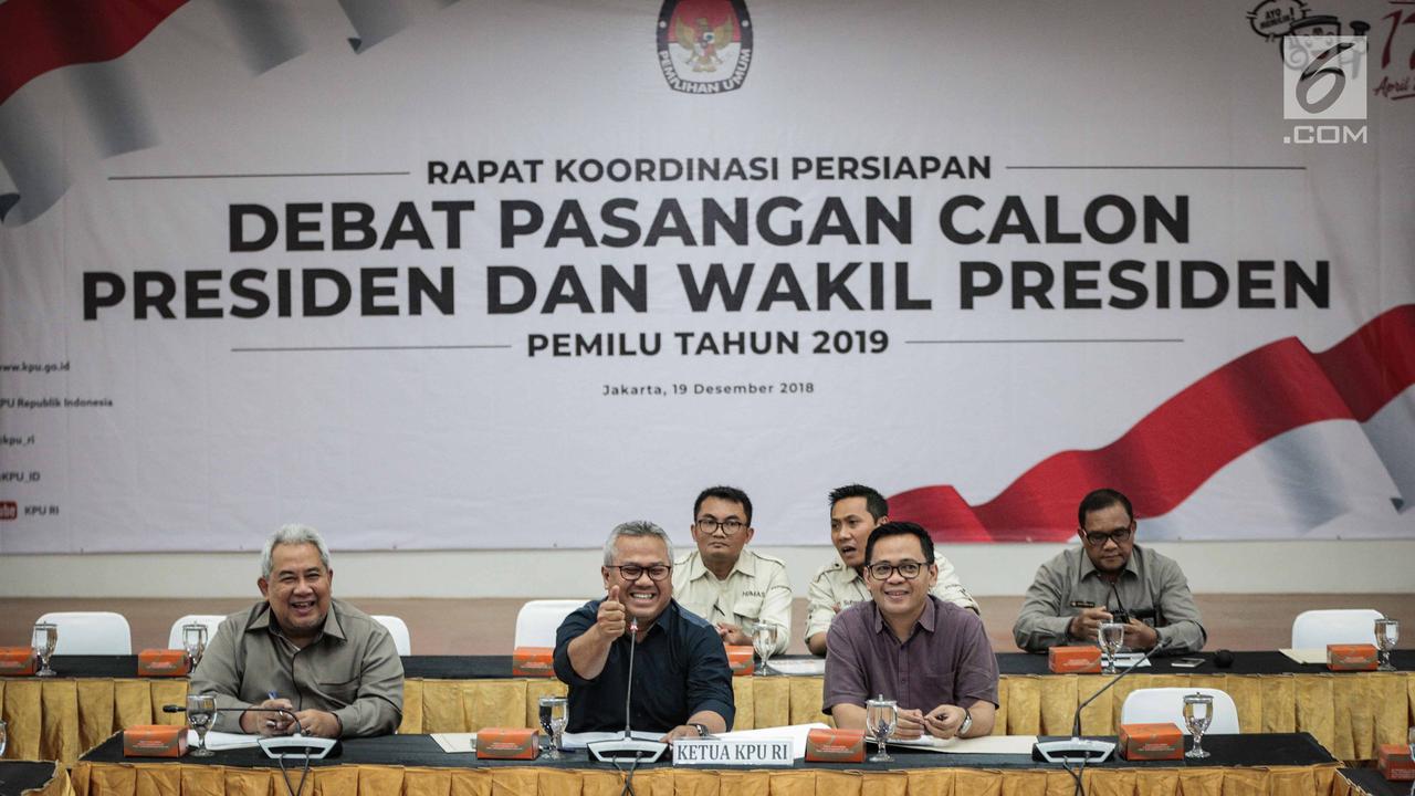 Rapat Persiapan Debat Capres-Cawapres di KPU