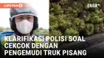 Viral! Cekcok Pengemudi Truk Pisang dengan Polisi di Tol Keramasan