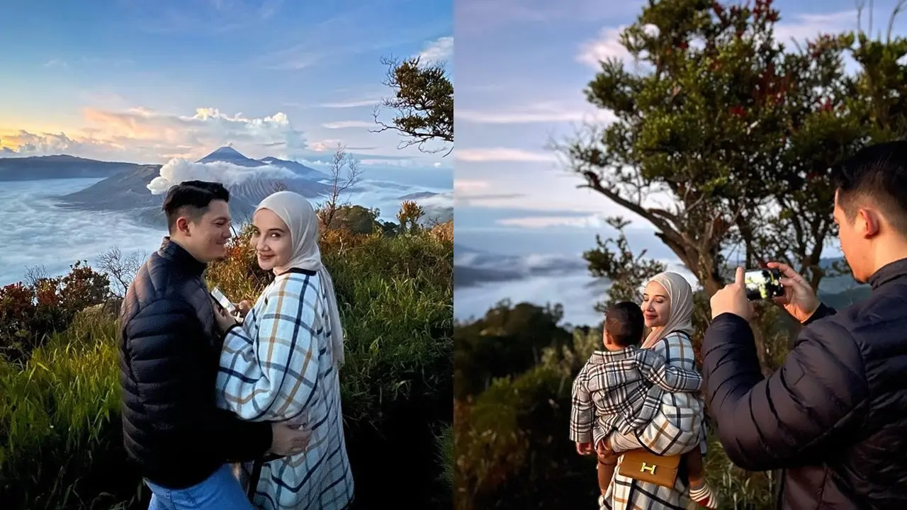 Zaskia Sungkar Liburan di Bromo