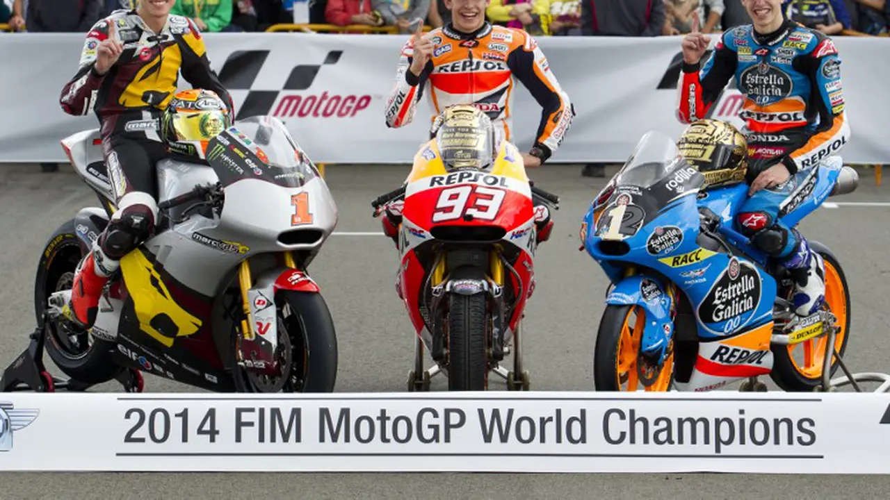 Marc Marquez, Tito Rabat, Alex Marquez